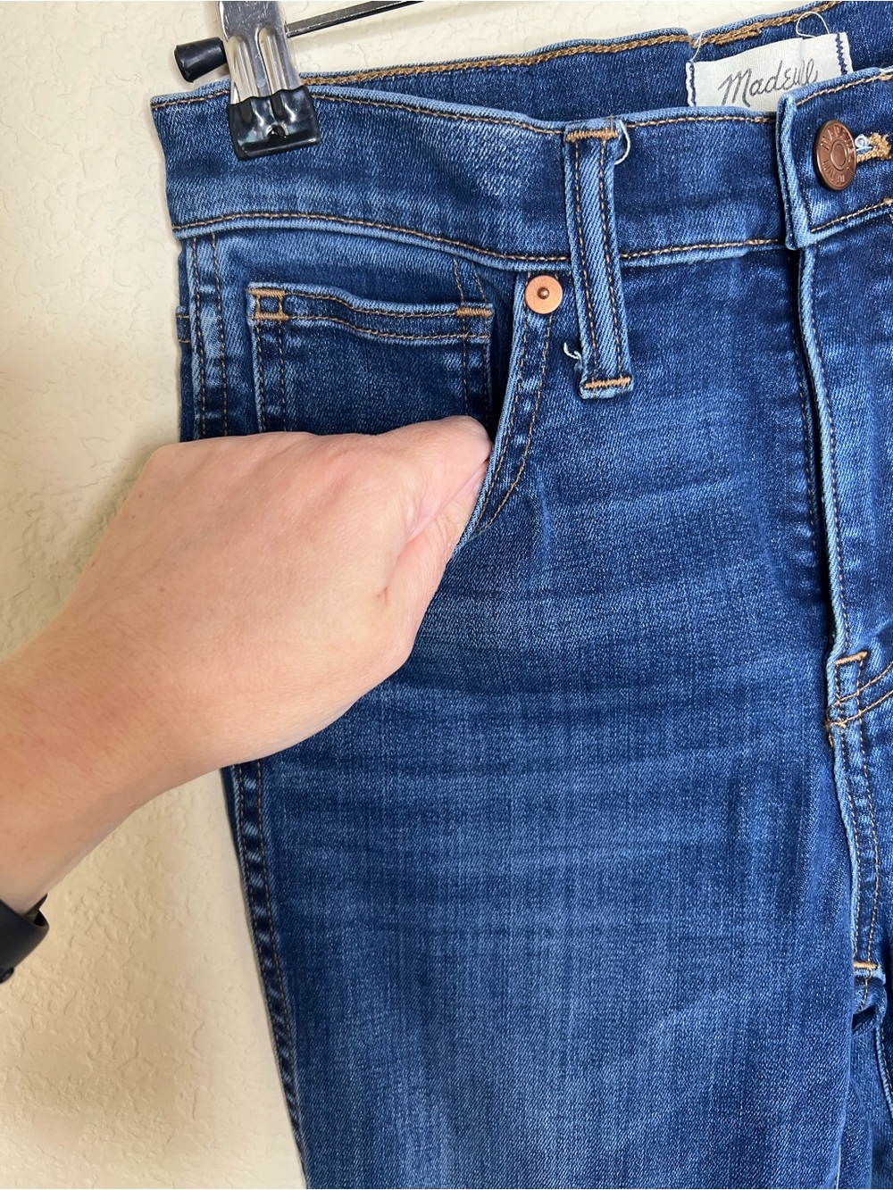 NTM: Madewell 10” High-Rise Skinny Jeans Danny Wash TENCEL Size 26 Tall - Picture 8 of 15